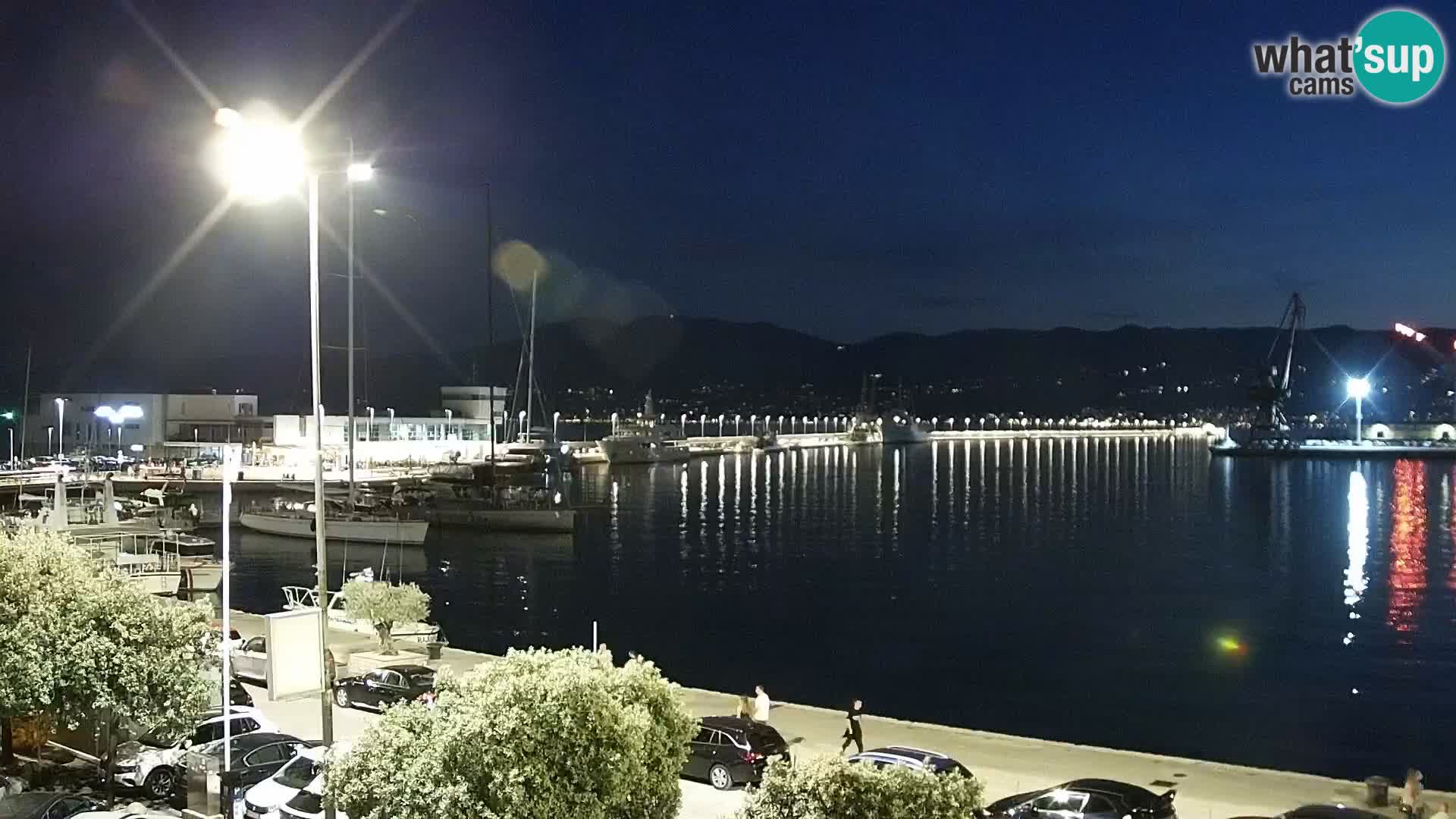 La Riva e la Marina a Rijeka (Fiume) – Live Webcam Croazia