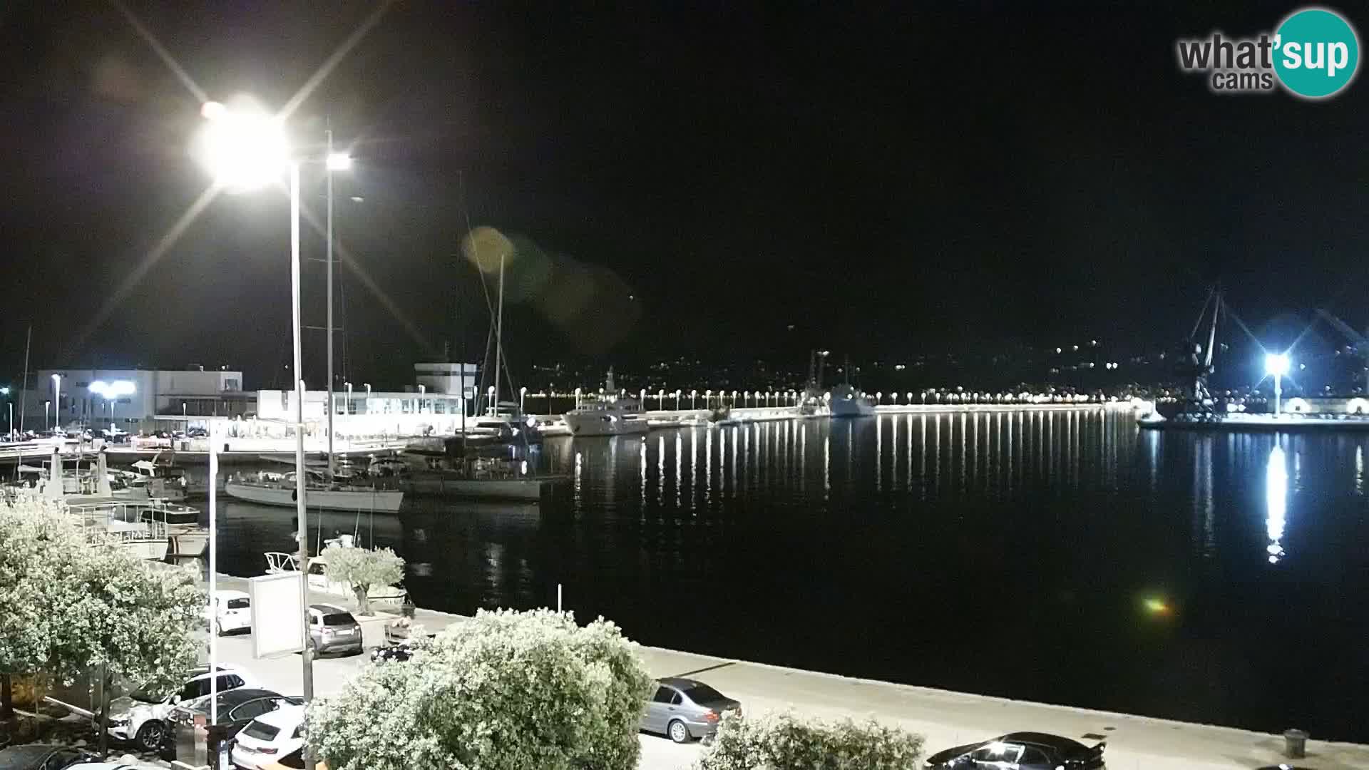 Die Riva und Marina in Rijeka – Live Webcam Kroatien