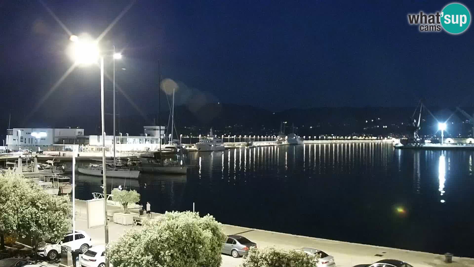Die Riva und Marina in Rijeka – Live Webcam Kroatien