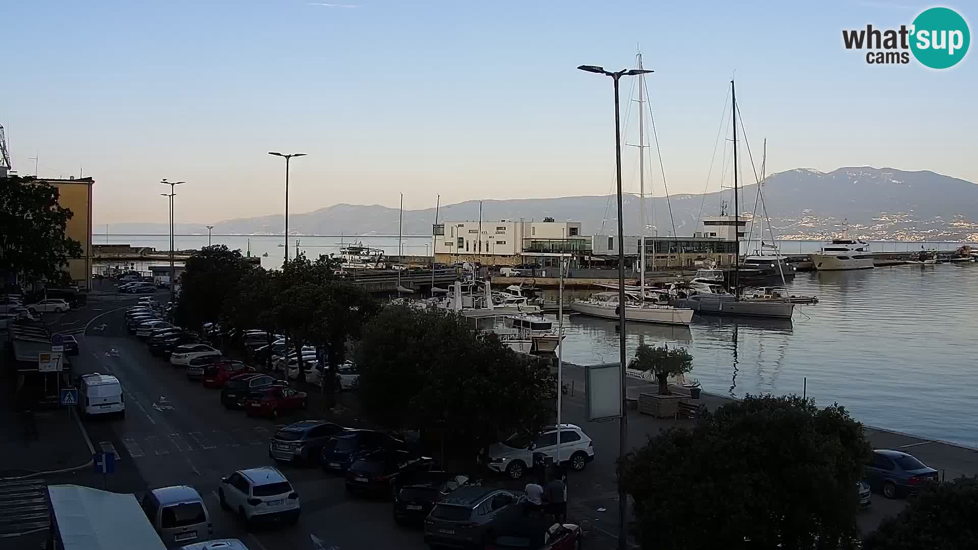 Die Riva und Marina in Rijeka – Live Webcam Kroatien