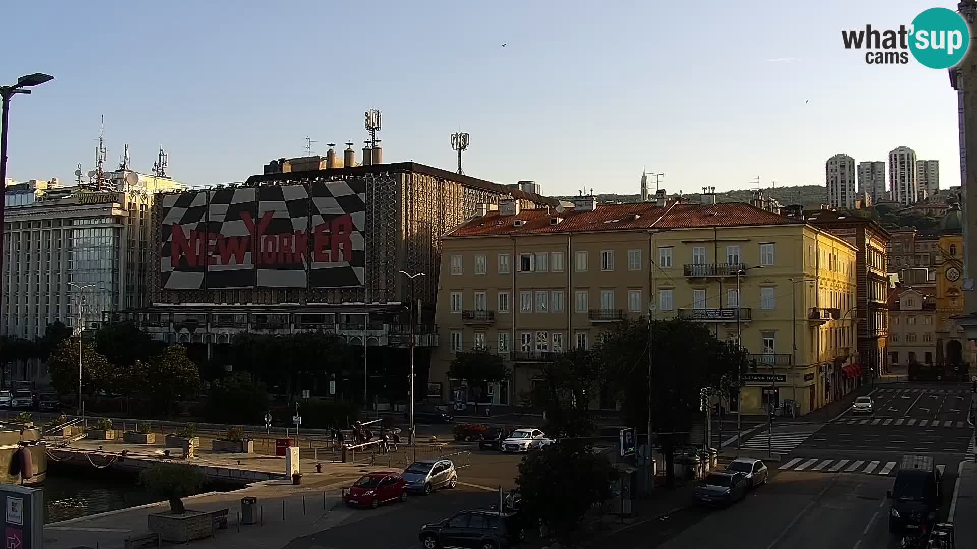 La Riva e la Marina a Rijeka (Fiume) – Live Webcam Croazia