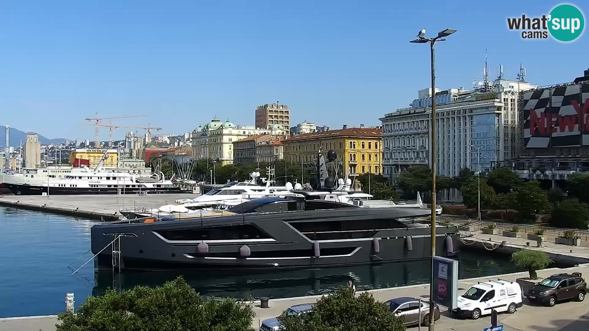 La Riva e la Marina a Rijeka (Fiume) – Live Webcam Croazia