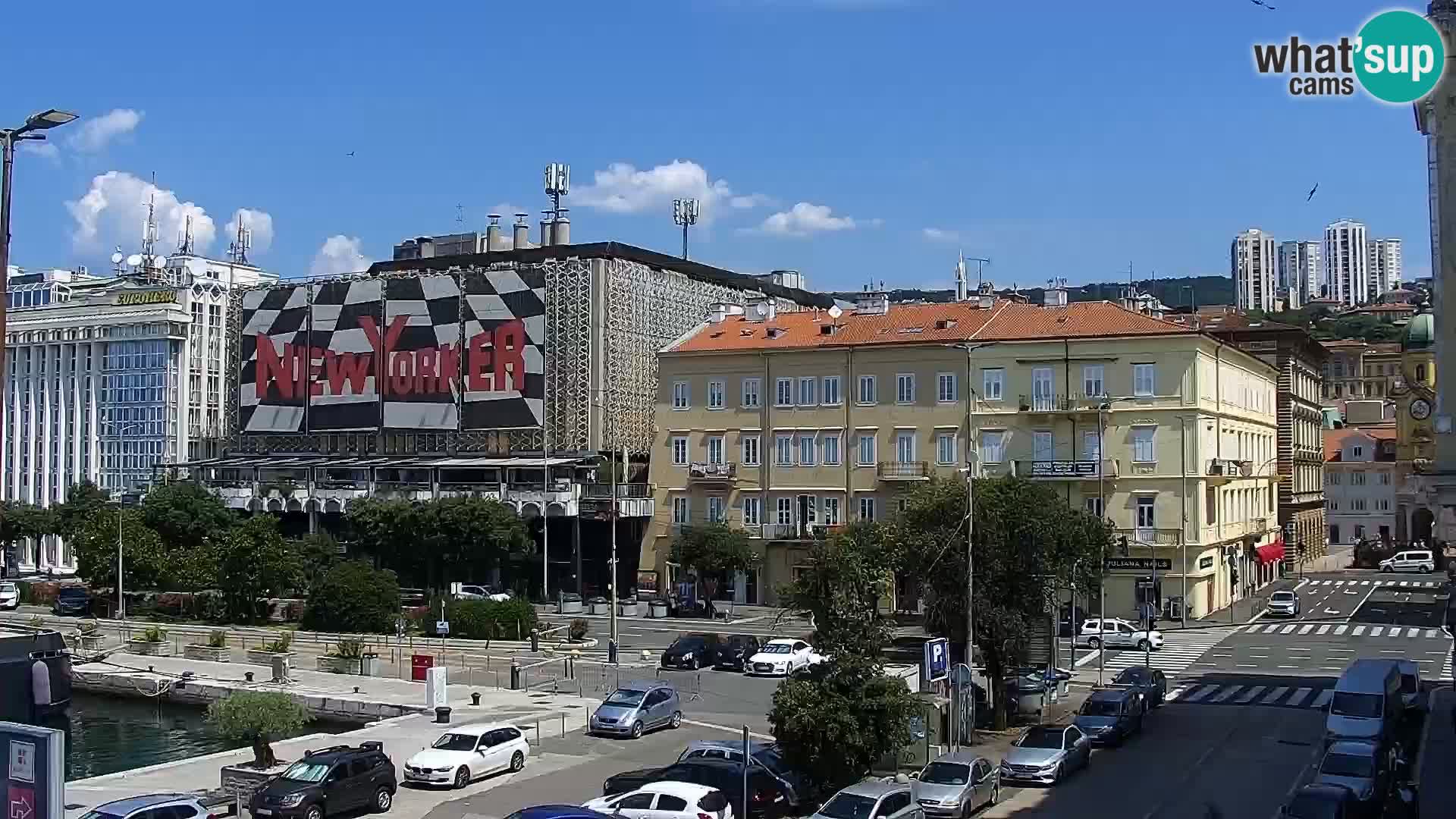 La Riva et Marina à Rijeka – Live Webcam Croatie