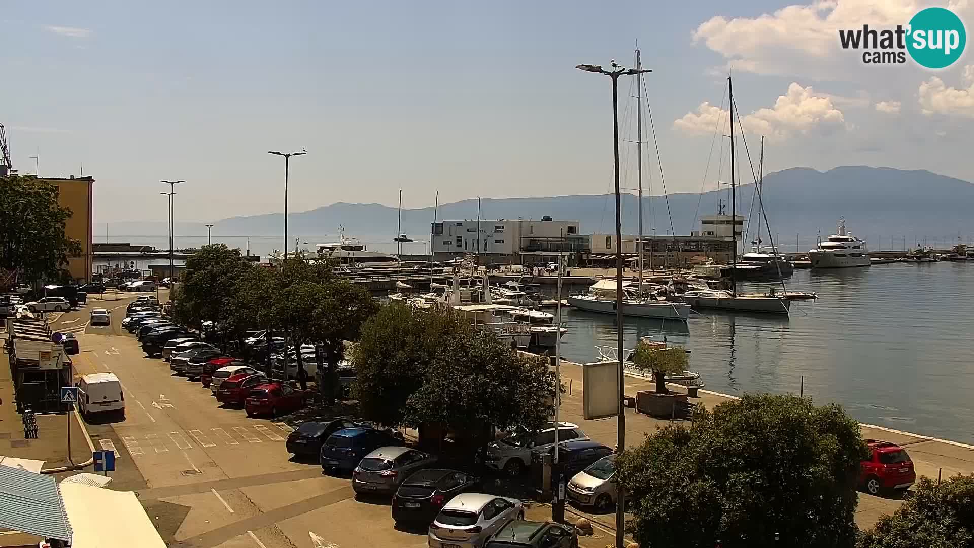 The Riva and Marina in Rijeka – Live Webcam Croatia