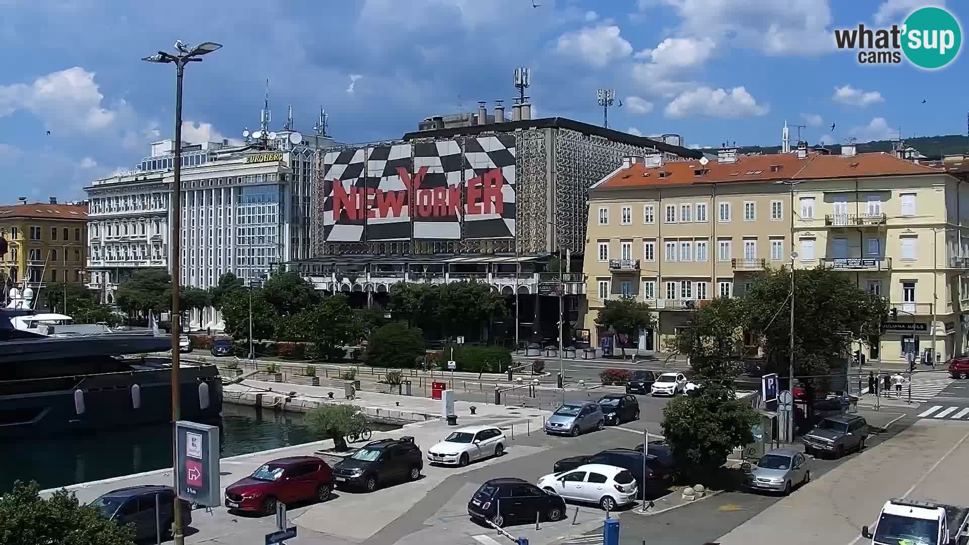 La Riva e la Marina a Rijeka (Fiume) – Live Webcam Croazia