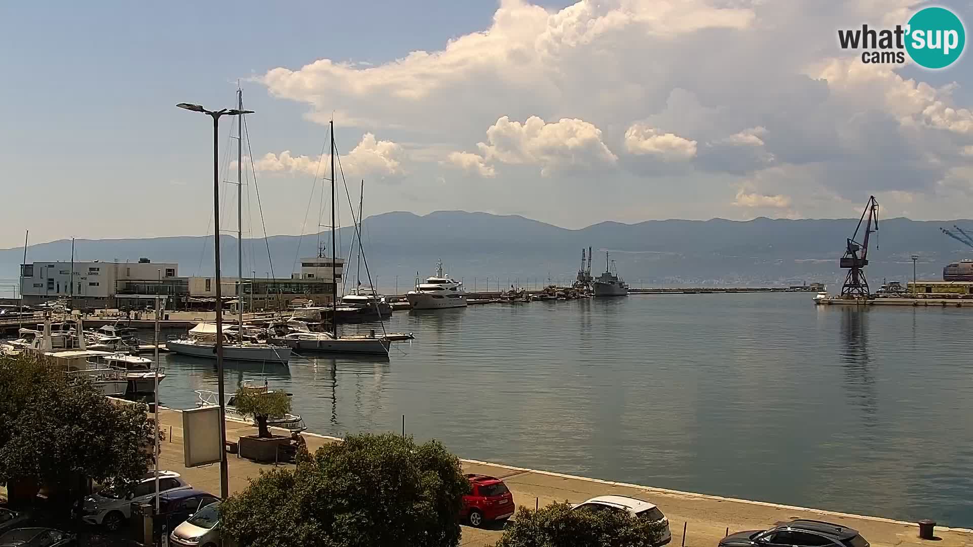 La Riva e la Marina a Rijeka (Fiume) – Live Webcam Croazia