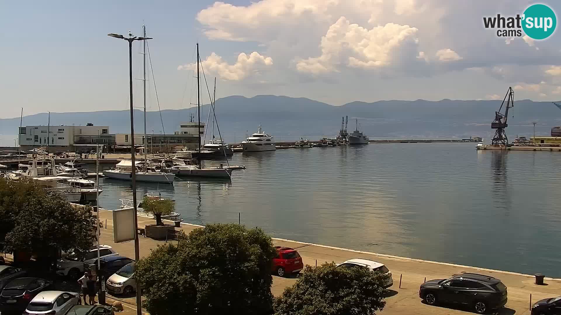 La Riva e la Marina a Rijeka (Fiume) – Live Webcam Croazia