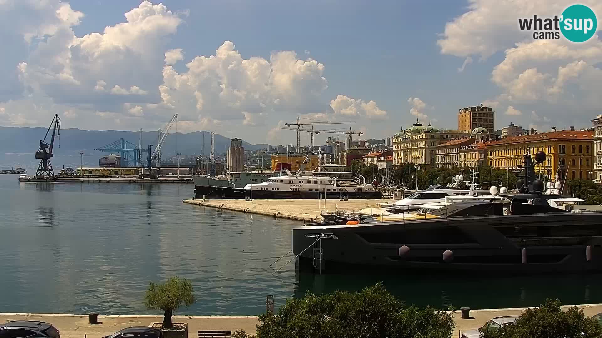 La Riva et Marina à Rijeka – Live Webcam Croatie