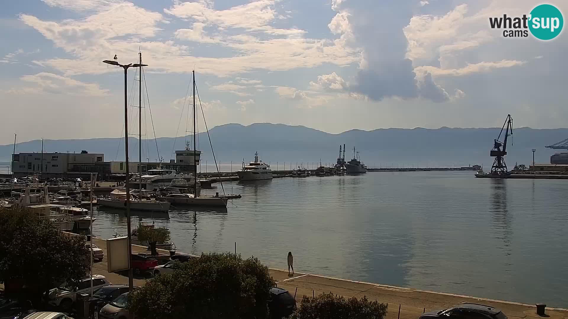 La Riva e la Marina a Rijeka (Fiume) – Live Webcam Croazia