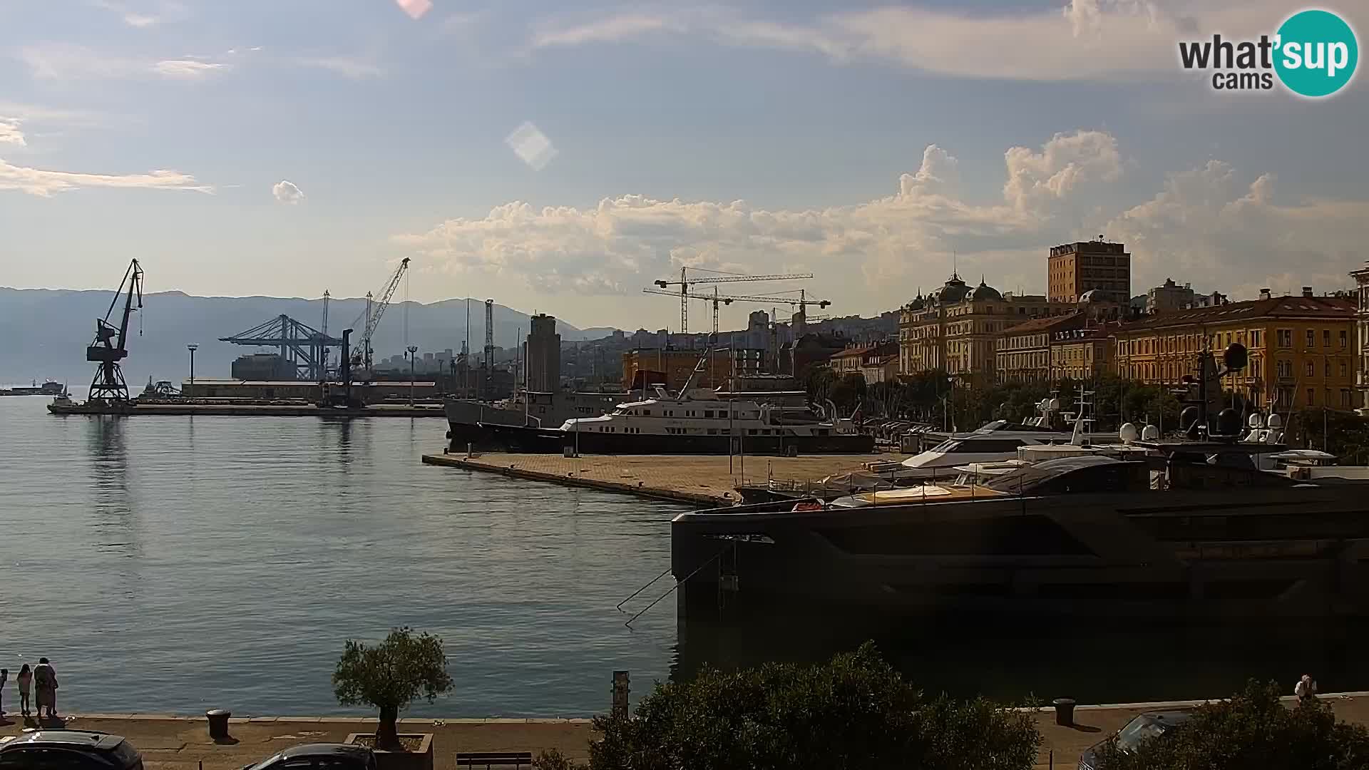 La Riva et Marina à Rijeka – Live Webcam Croatie