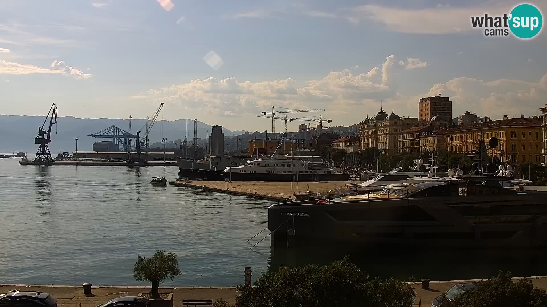 Die Riva und Marina in Rijeka – Live Webcam Kroatien