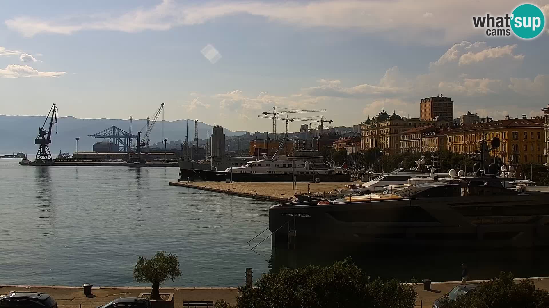 La Riva e la Marina a Rijeka (Fiume) – Live Webcam Croazia