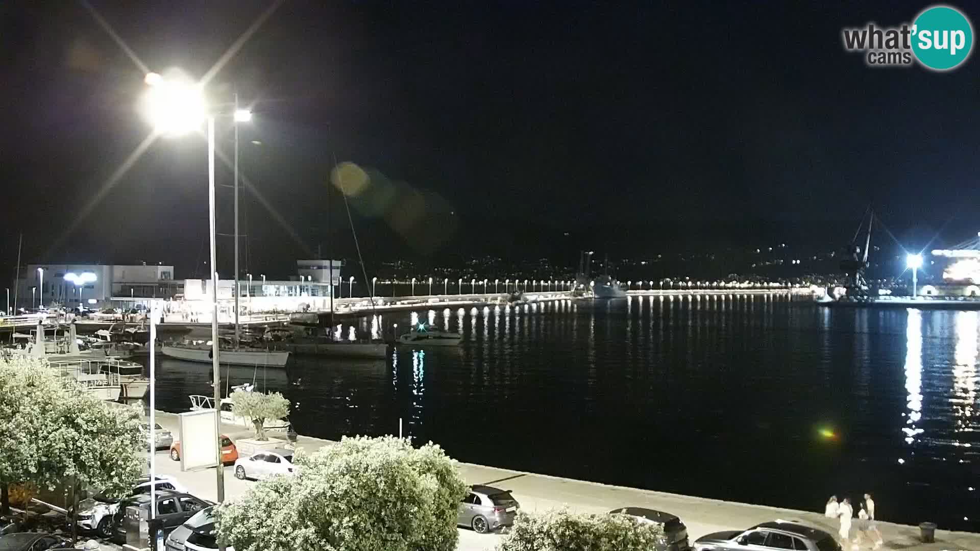 La Riva y Marina en Rijeka – Webcam en vivo Croacia