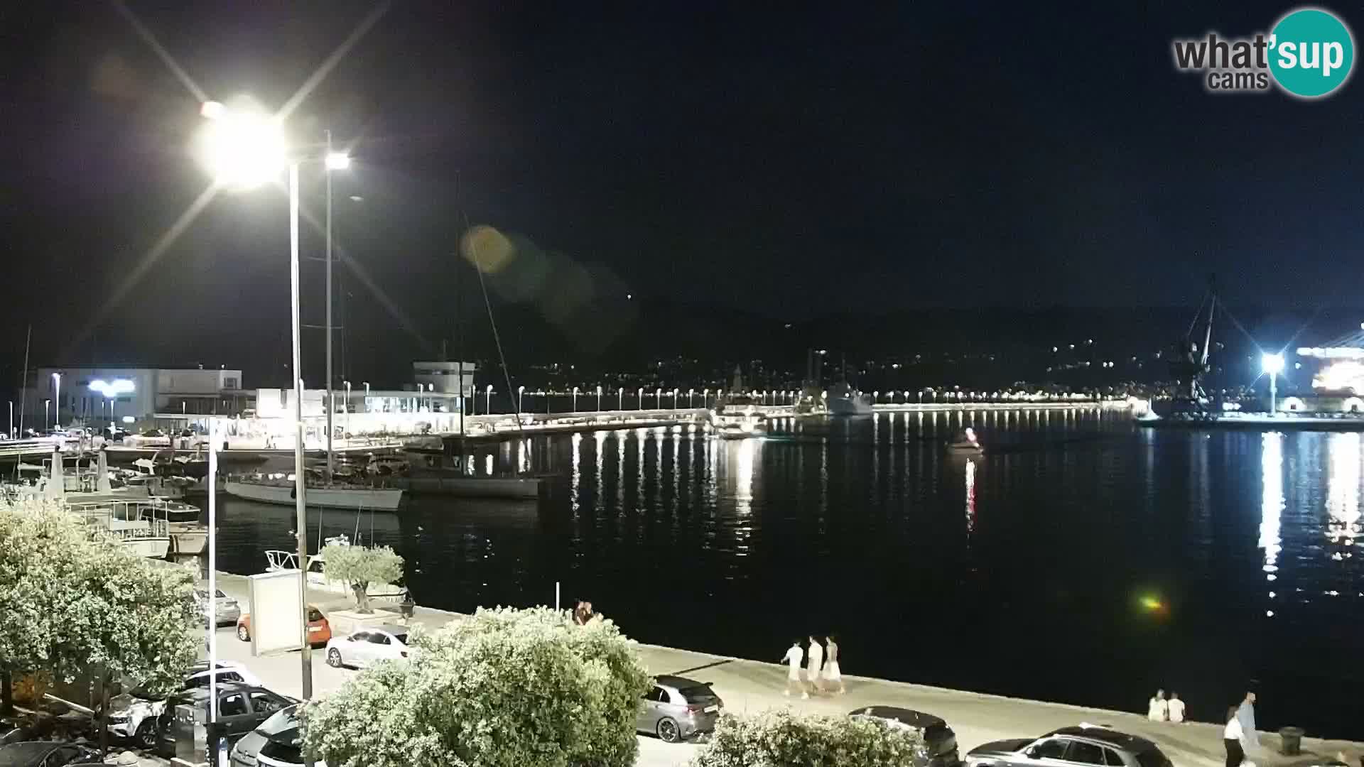 La Riva y Marina en Rijeka – Webcam en vivo Croacia