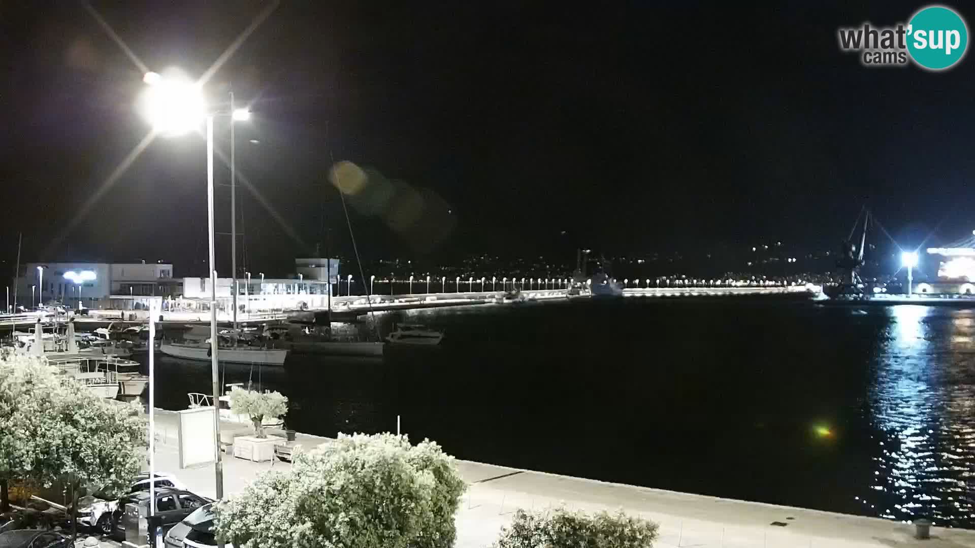 La Riva et Marina à Rijeka – Live Webcam Croatie