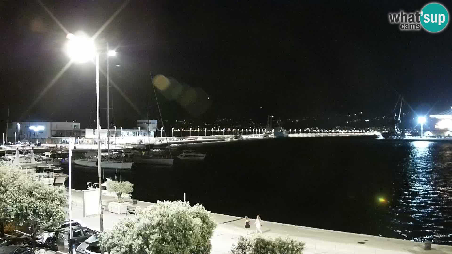 La Riva y Marina en Rijeka – Webcam en vivo Croacia