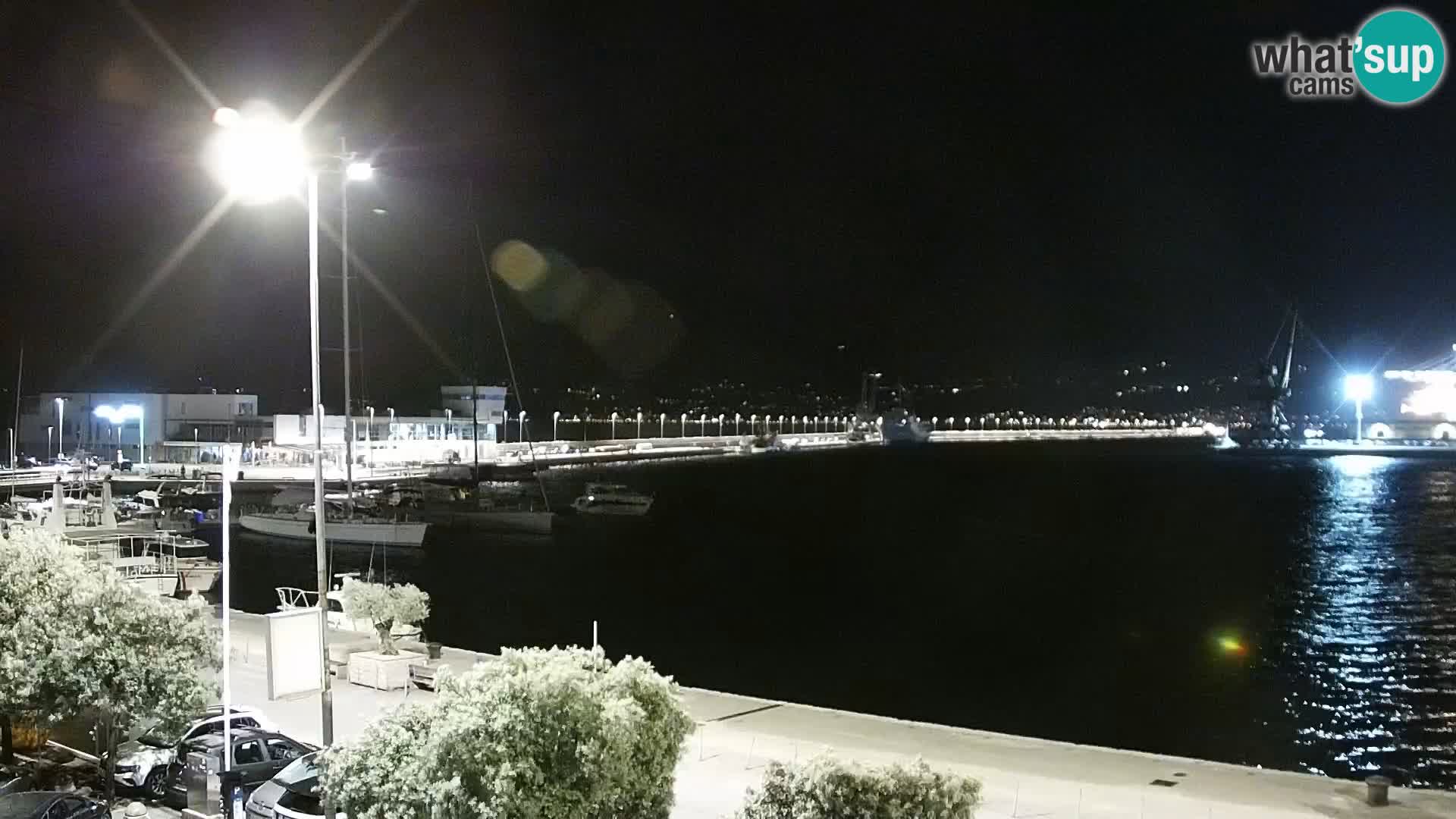 La Riva y Marina en Rijeka – Webcam en vivo Croacia