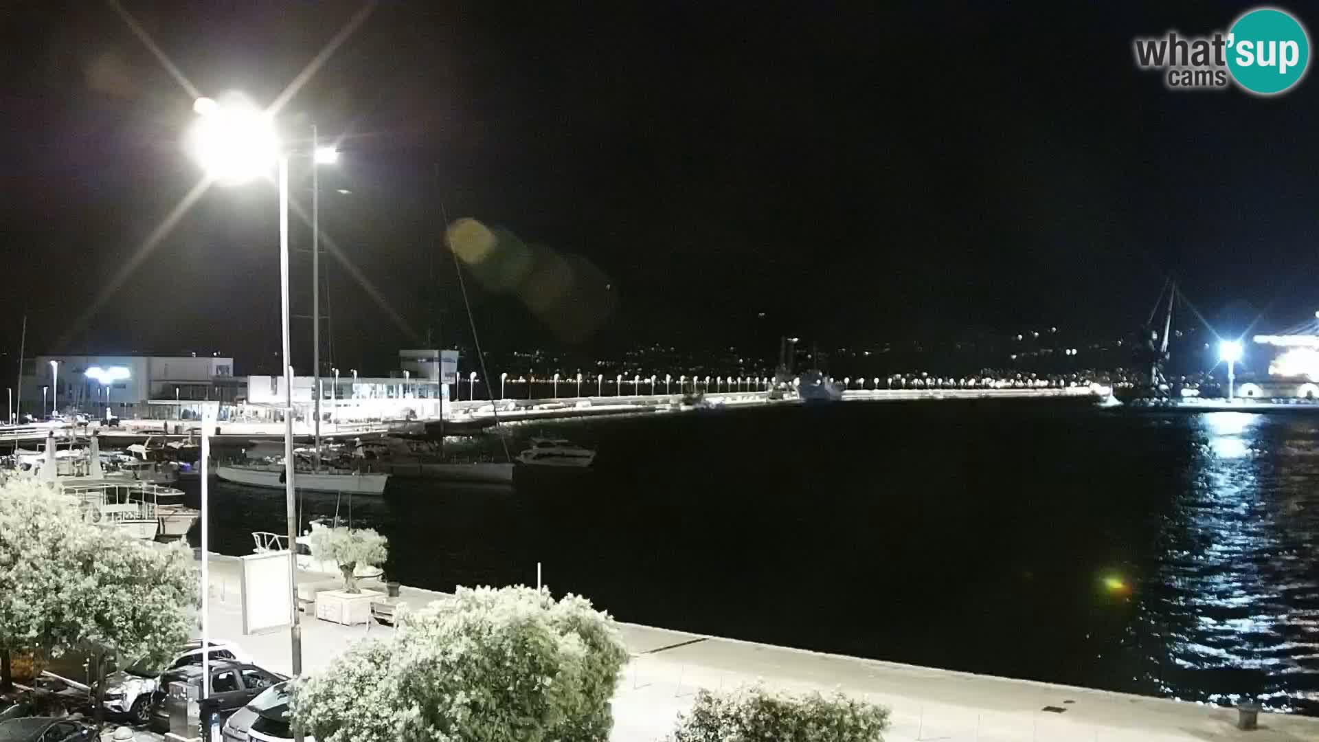 La Riva y Marina en Rijeka – Webcam en vivo Croacia