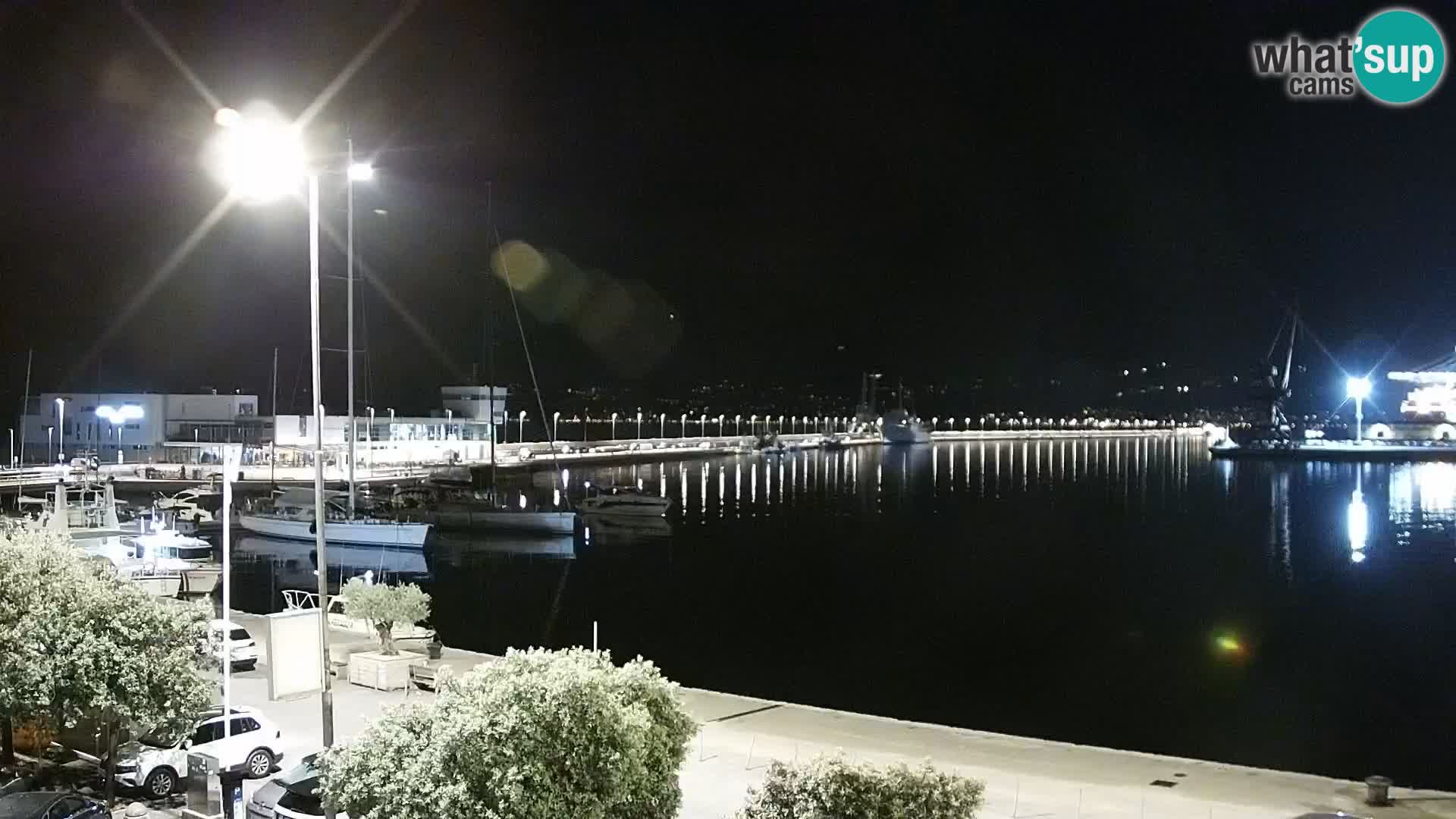 La Riva et Marina à Rijeka – Live Webcam Croatie