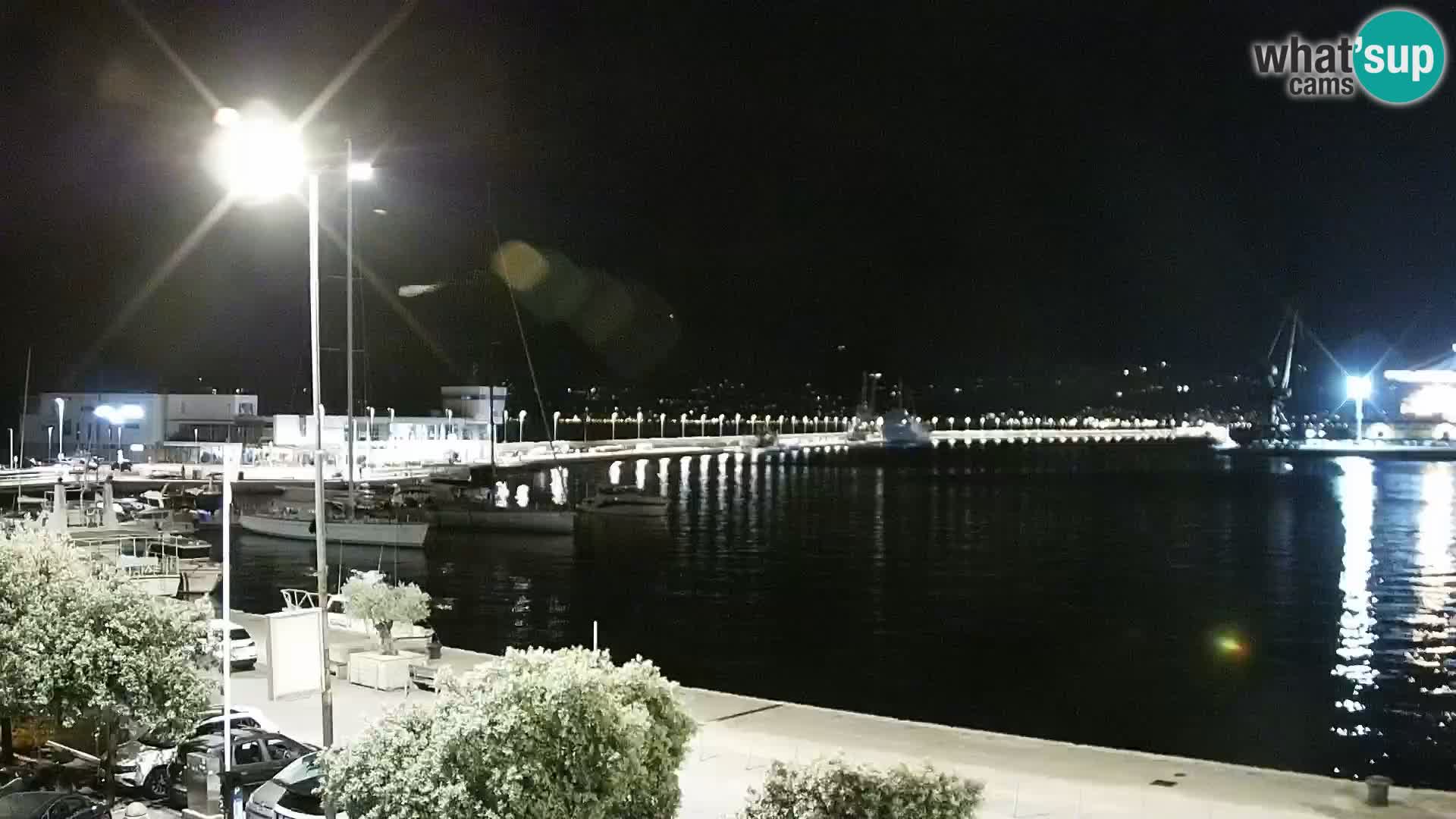 La Riva et Marina à Rijeka – Live Webcam Croatie