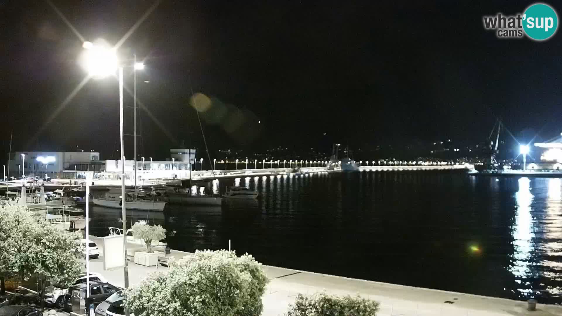 La Riva y Marina en Rijeka – Webcam en vivo Croacia