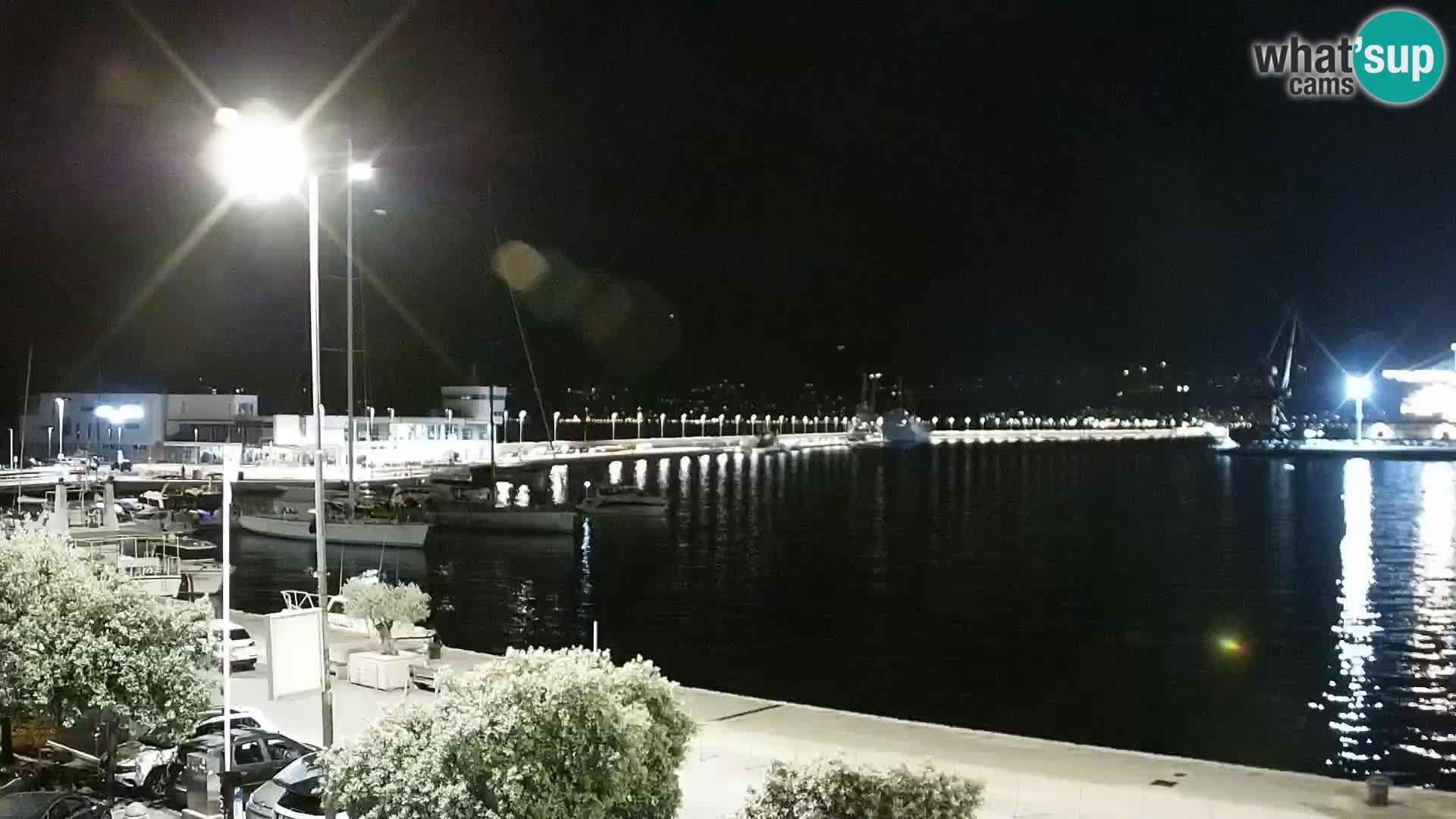 La Riva y Marina en Rijeka – Webcam en vivo Croacia