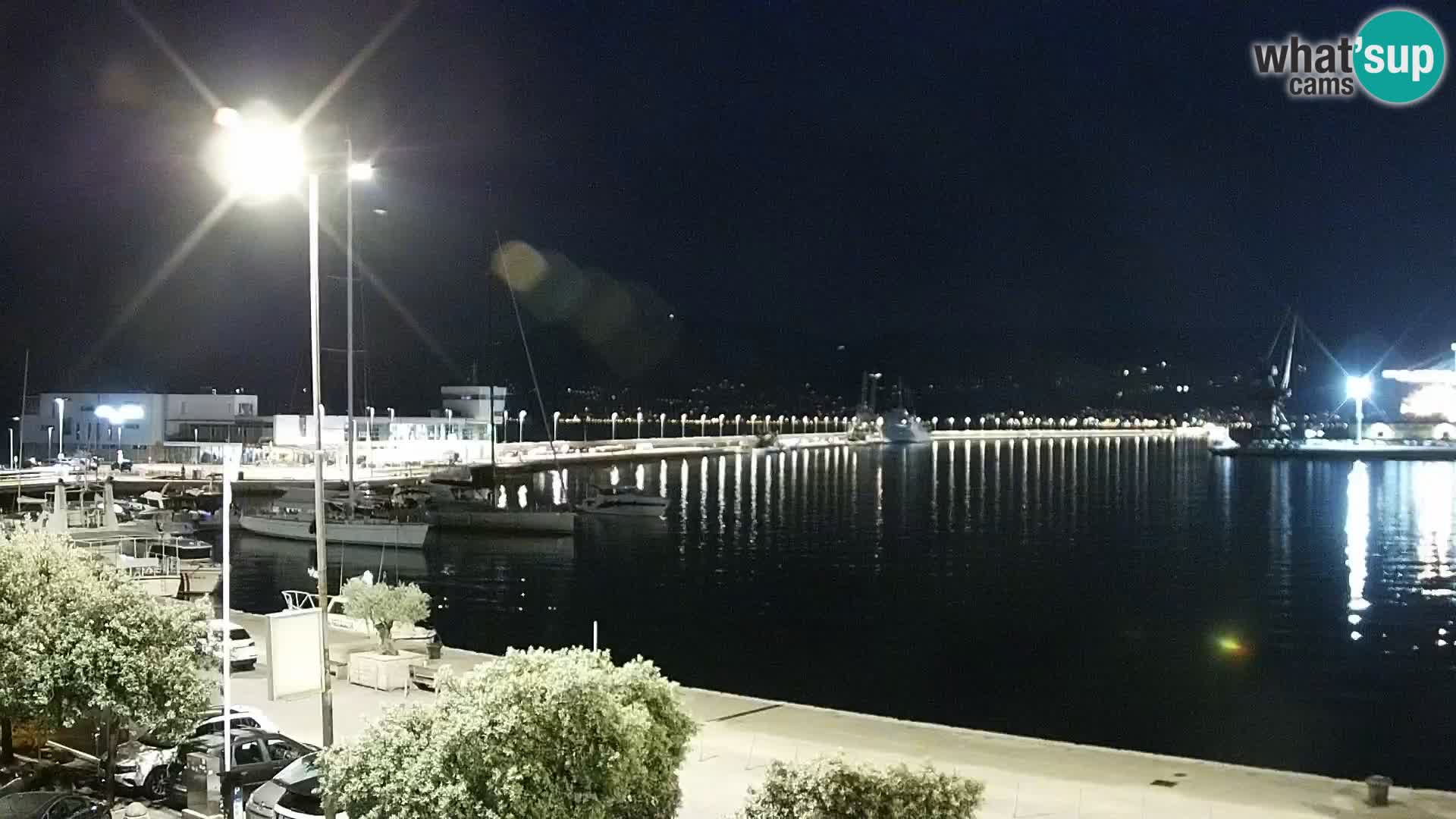 Die Riva und Marina in Rijeka – Live Webcam Kroatien