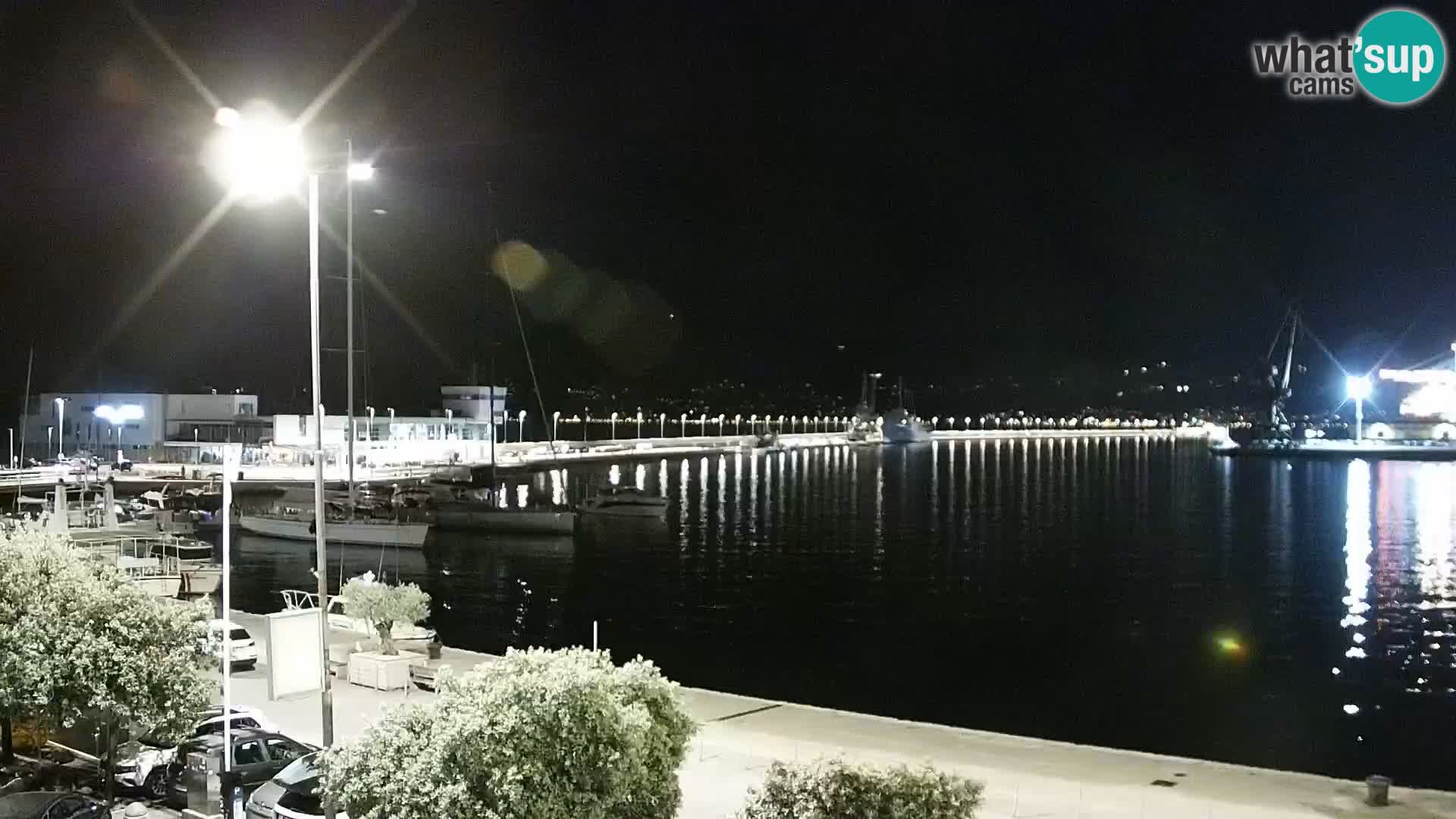 La Riva et Marina à Rijeka – Live Webcam Croatie