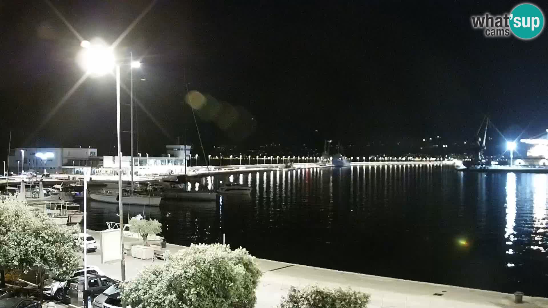 The Riva and Marina in Rijeka – Live Webcam Croatia