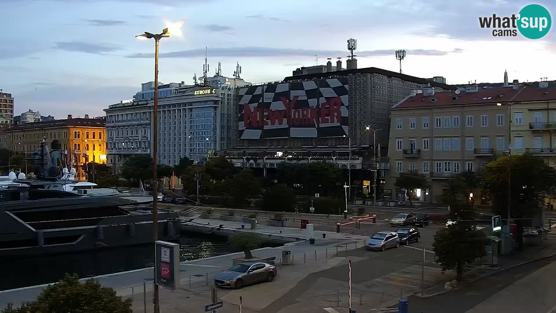 La Riva e la Marina a Rijeka (Fiume) – Live Webcam Croazia