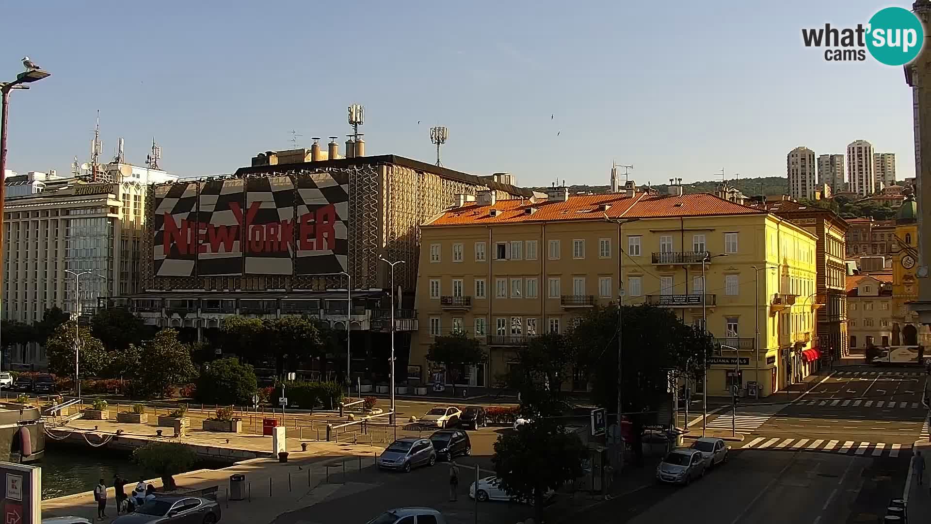 La Riva et Marina à Rijeka – Live Webcam Croatie