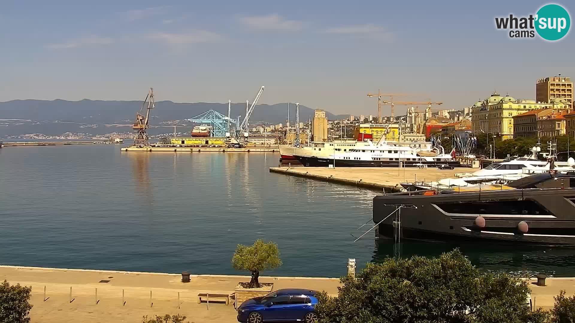 La Riva et Marina à Rijeka – Live Webcam Croatie
