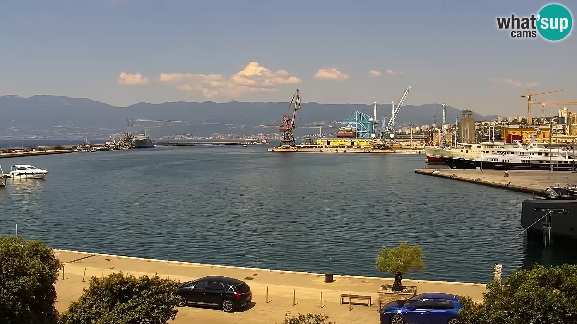 La Riva e la Marina a Rijeka (Fiume) – Live Webcam Croazia