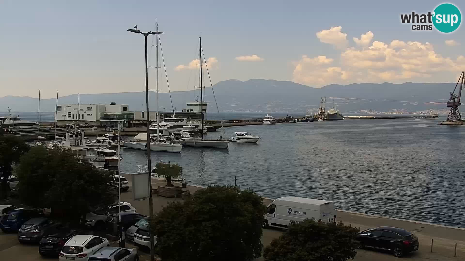 Die Riva und Marina in Rijeka – Live Webcam Kroatien