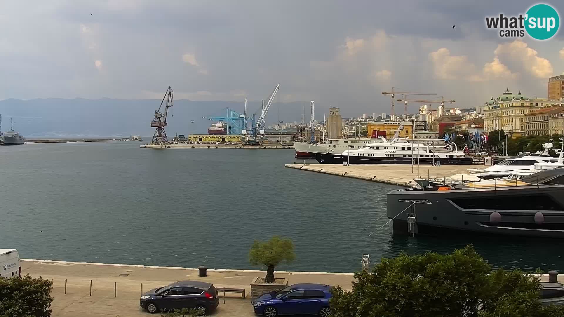 La Riva et Marina à Rijeka – Live Webcam Croatie