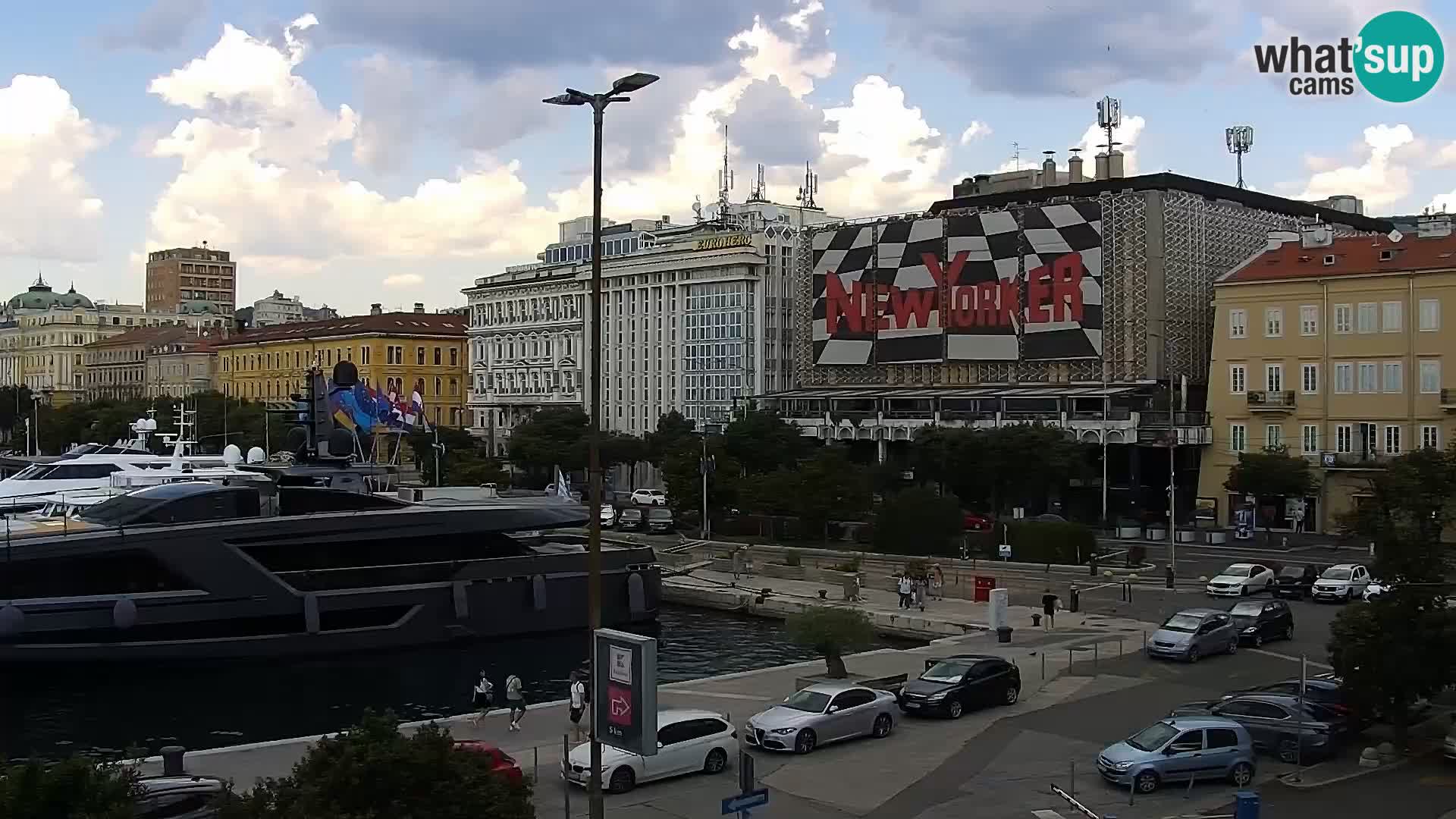 La Riva y Marina en Rijeka – Webcam en vivo Croacia