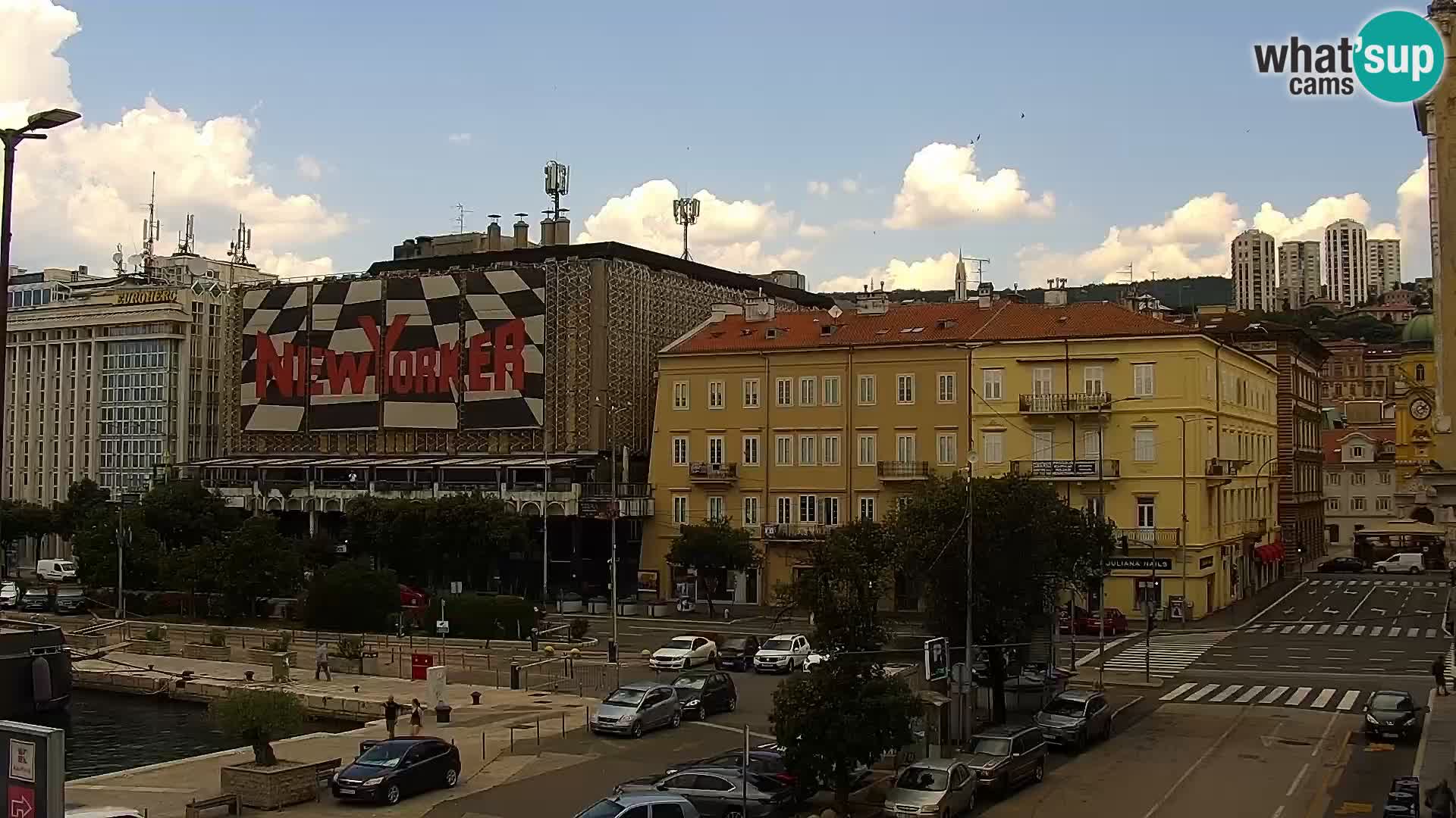 La Riva e la Marina a Rijeka (Fiume) – Live Webcam Croazia