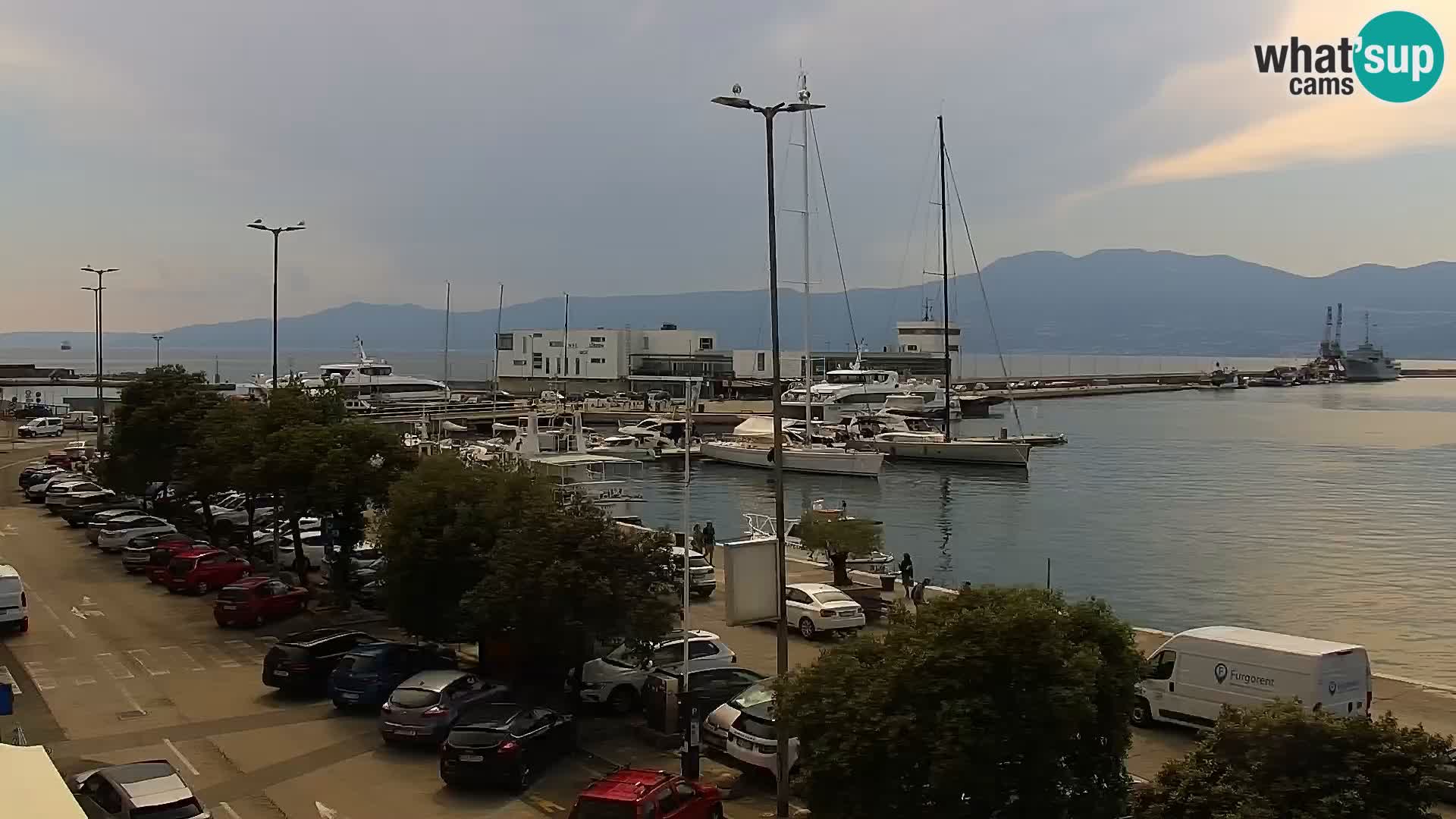 La Riva e la Marina a Rijeka (Fiume) – Live Webcam Croazia
