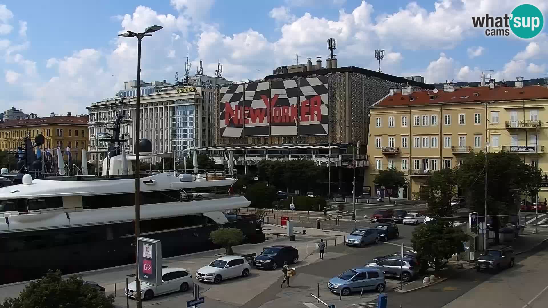 Riva i Marina u Rijeci – Web kamera uživo u Hrvatskoj