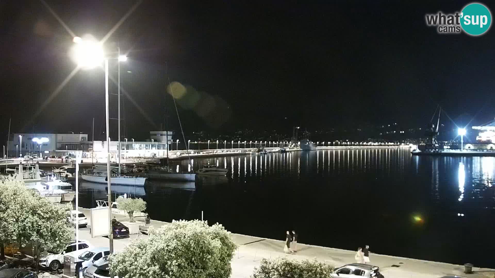 La Riva y Marina en Rijeka – Webcam en vivo Croacia