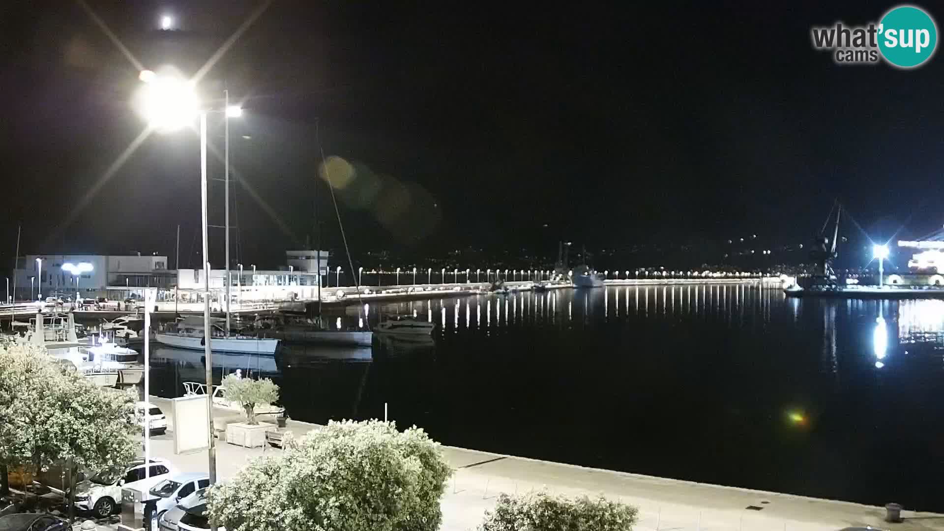 La Riva y Marina en Rijeka – Webcam en vivo Croacia