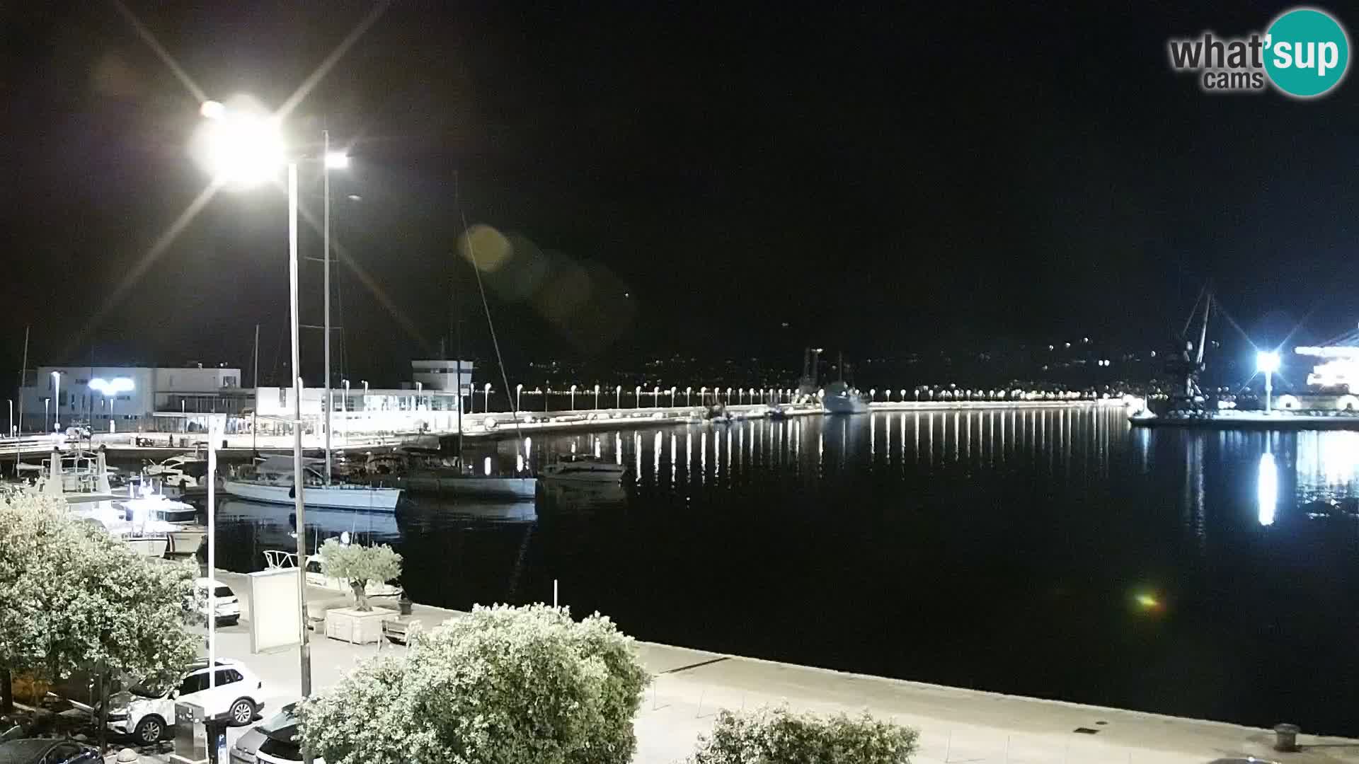 Die Riva und Marina in Rijeka – Live Webcam Kroatien