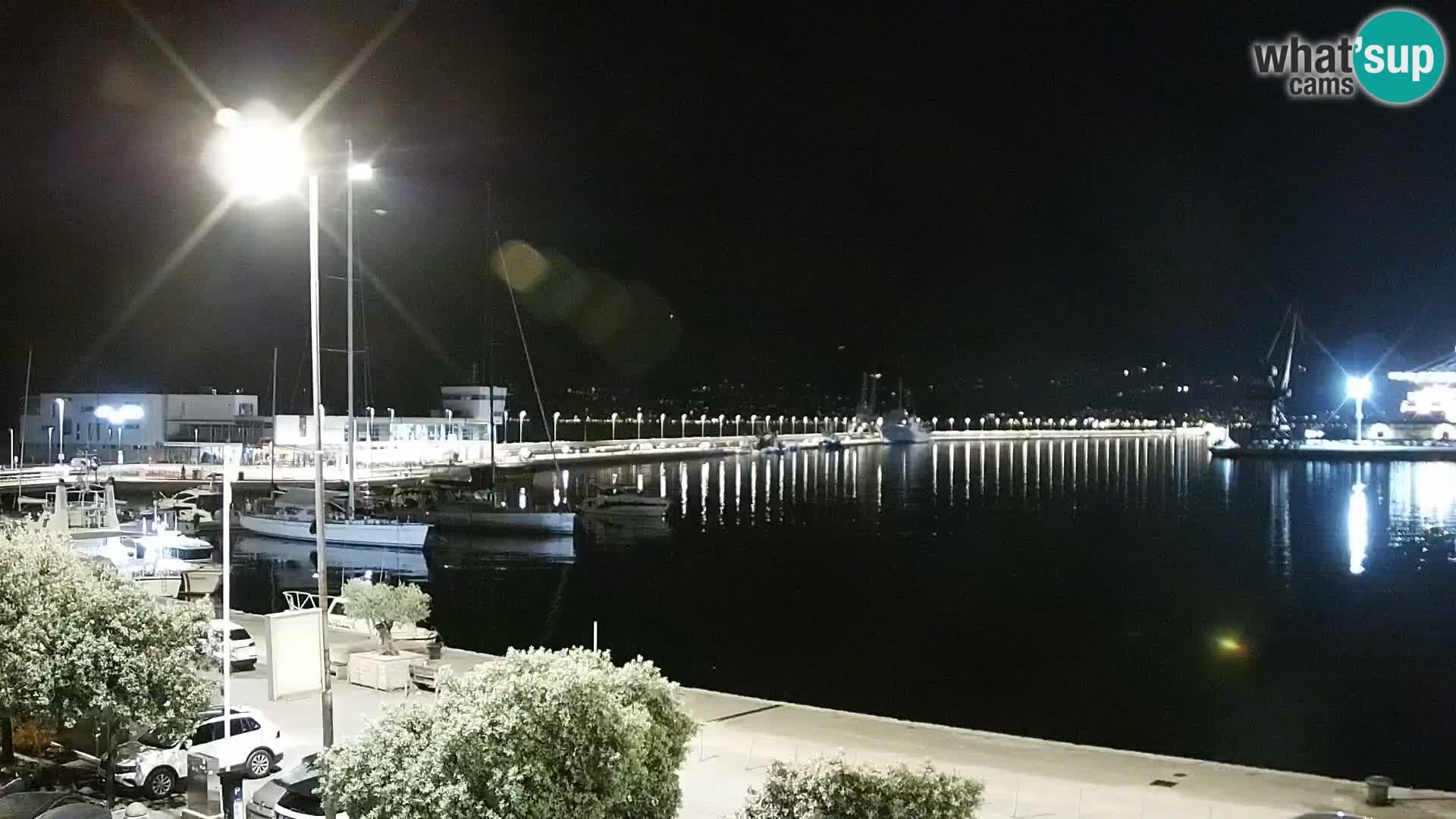 La Riva et Marina à Rijeka – Live Webcam Croatie