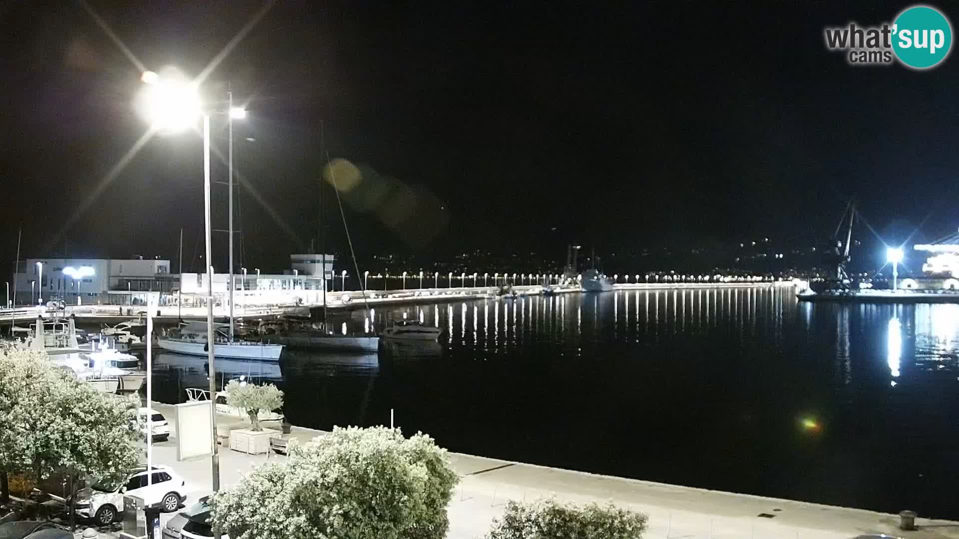 La Riva et Marina à Rijeka – Live Webcam Croatie