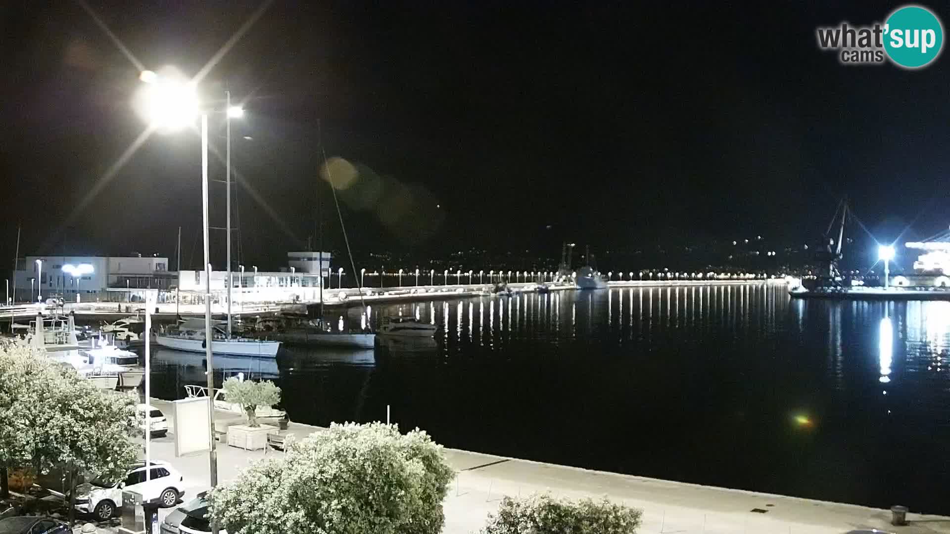 Die Riva und Marina in Rijeka – Live Webcam Kroatien
