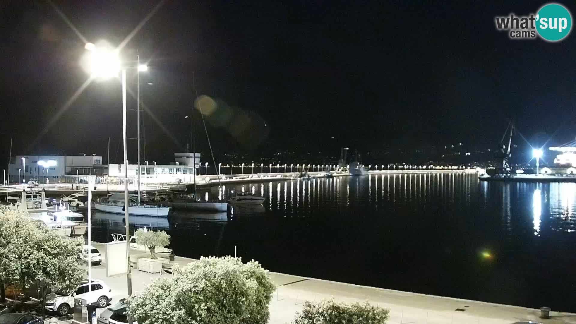 La Riva e la Marina a Rijeka (Fiume) – Live Webcam Croazia