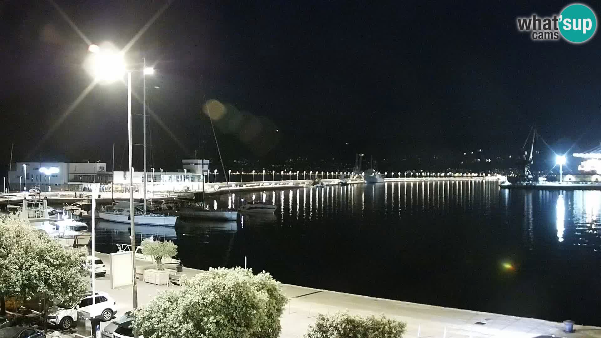 La Riva e la Marina a Rijeka (Fiume) – Live Webcam Croazia