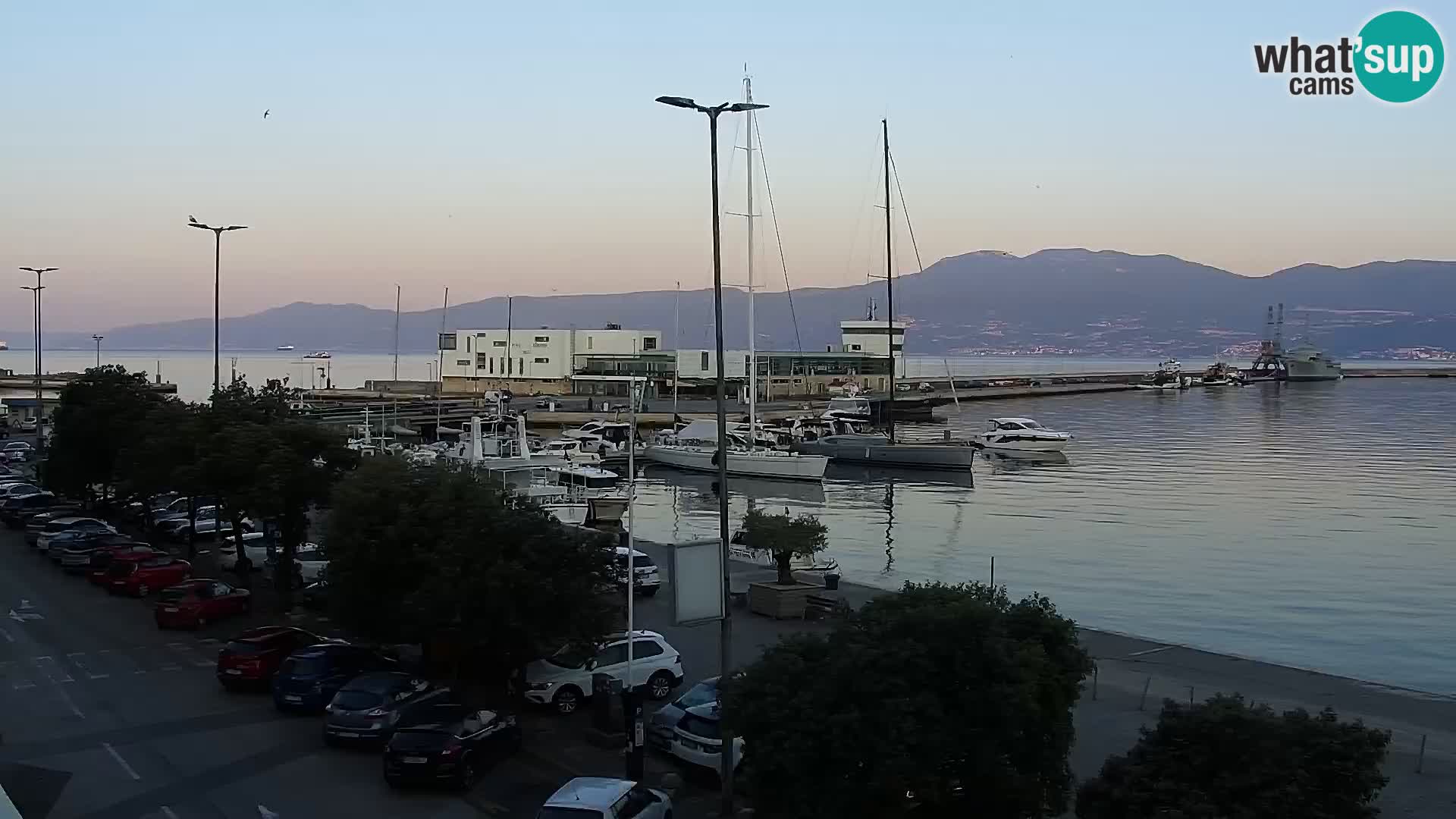 Die Riva und Marina in Rijeka – Live Webcam Kroatien
