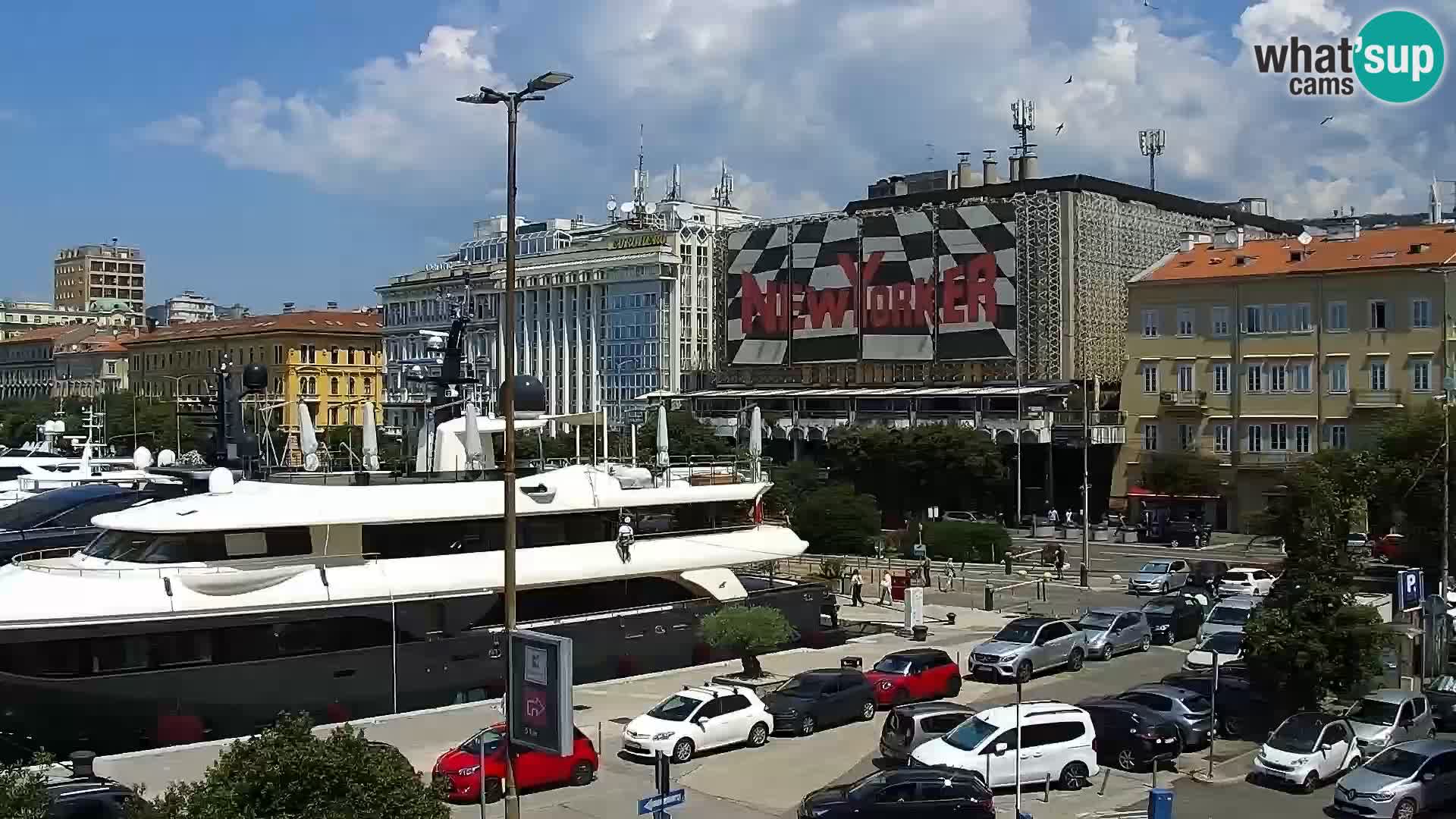 Riva i Marina u Rijeci – Web kamera uživo u Hrvatskoj