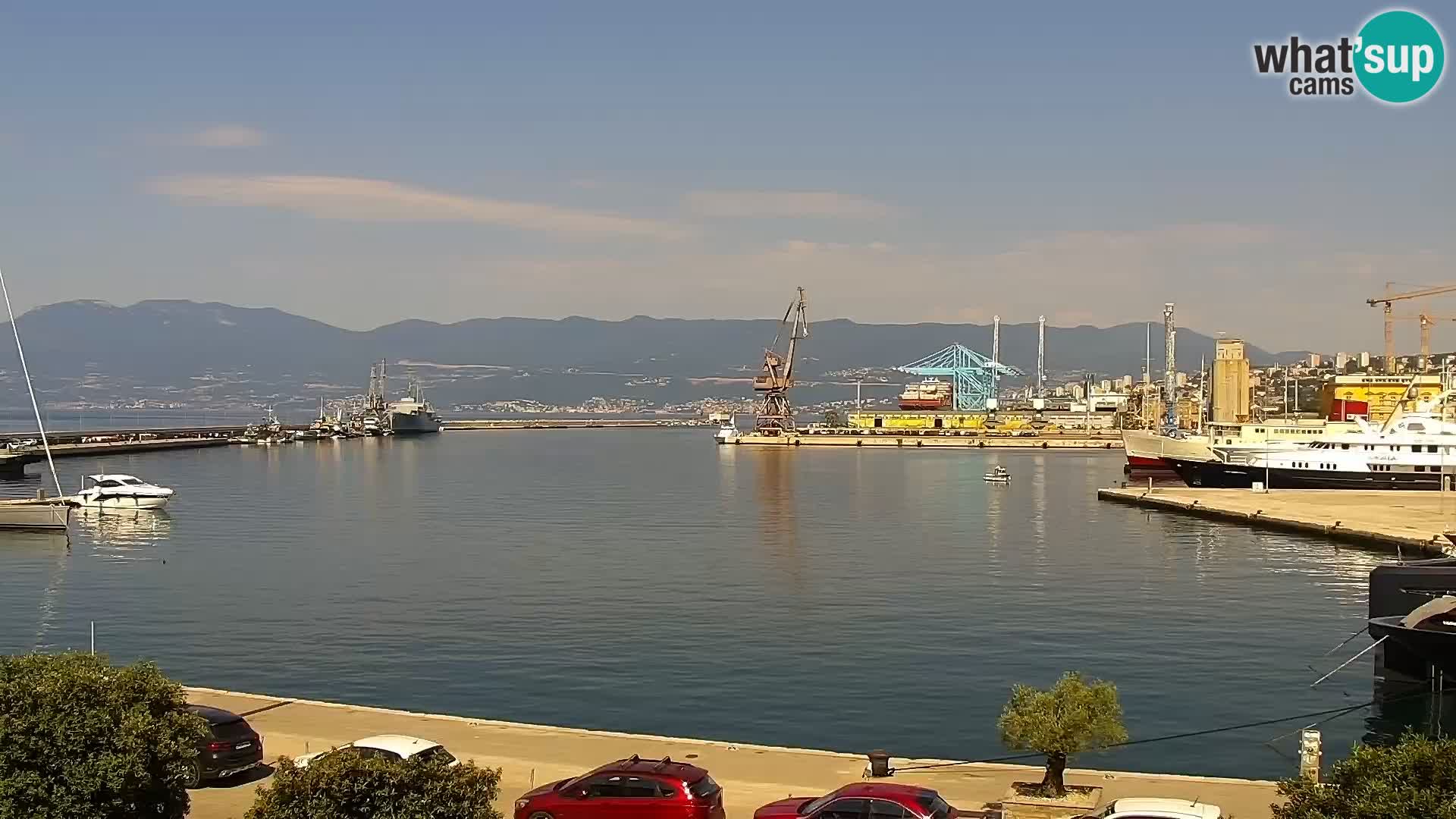 La Riva e la Marina a Rijeka (Fiume) – Live Webcam Croazia